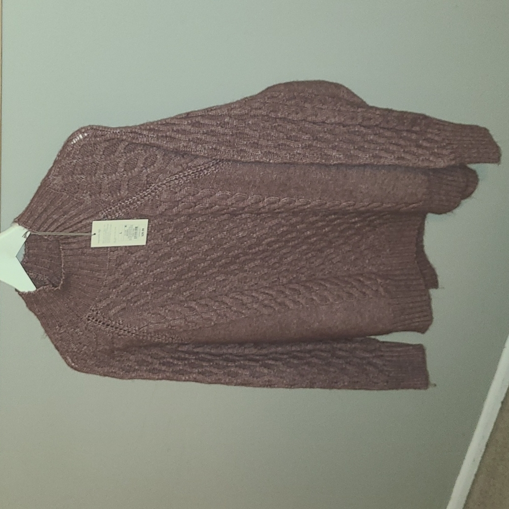 Mock neck turtleneck sweater